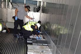 Cocaína encontrada en contenedores